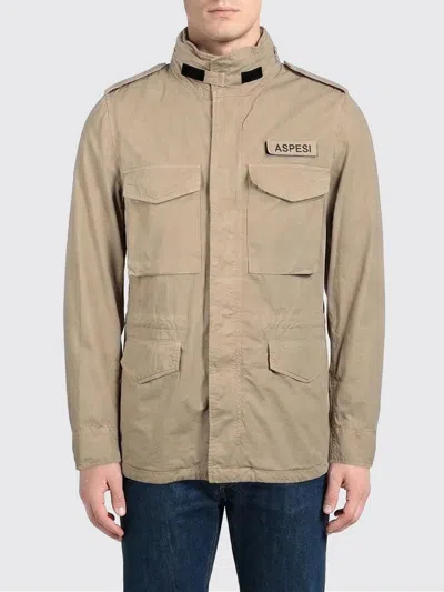 Aspesi Coat  Men Color Beige In Brown