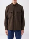 Aspesi Button-front Shirt Jacket In Brown