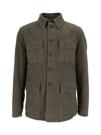 Aspesi Ray Multi-pocket Jacket In Green