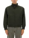 Aspesi Versatile High Collar Jacket Pockets In Green