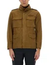 Aspesi Men's Jacket With Logo In Brown