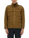 Aspesi Men's Jacket With Logo In Stone
