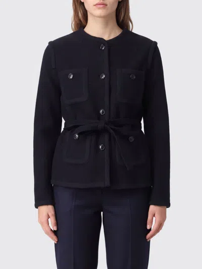 Aspesi Jacket Woman Color Blue In Black