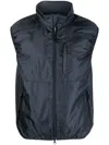 Aspesi High-necked Padded Jacket In Blue