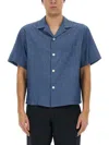 Aspesi Short Sleeves Spread Collar Chest Pocket Shirt