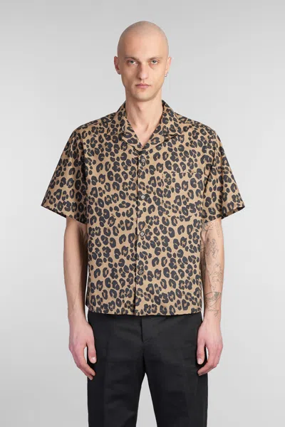 Aspesi Jarvis Shirt In Animalier Cotton In Multicolor