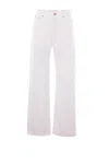 Aspesi Wide Leg 5pockets Denim In White