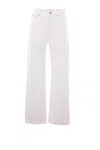 Aspesi Wide Leg 5pockets Denim In White