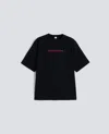 Aspesi Graphic Print Crew Neck Short Sleeve T-shirt In Black