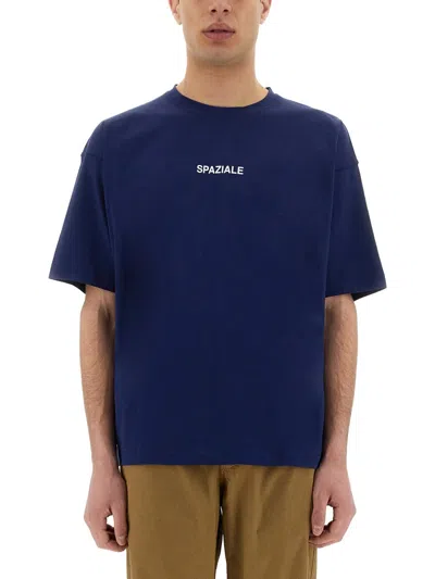 Tシャツ・カットソー ASPESI Men T Shirts 3107 A335 01098 Blue Aspesi Crew Neck Regular Fit Short Sleeves T-shirt In Blue