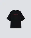 Aspesi Jersey T-shirt With Print In Black