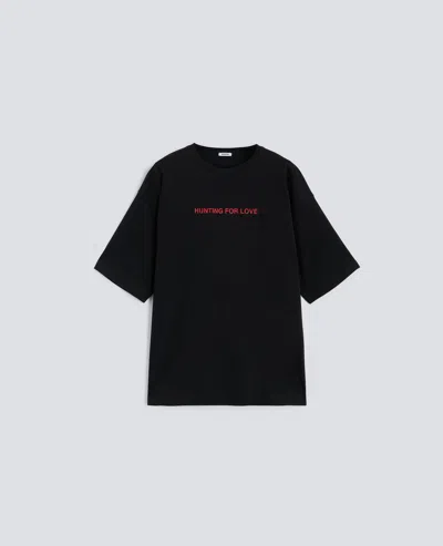 Aspesi Jersey T-shirt With Print In Black
