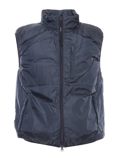 Aspesi Jil Nylon Vest In Dark Blue