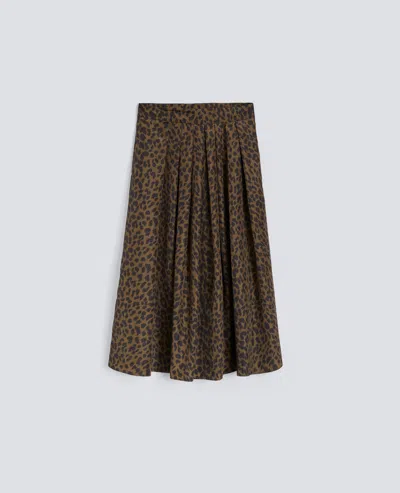 Aspesi Jupe En Polyester Imprimee In Animal Print