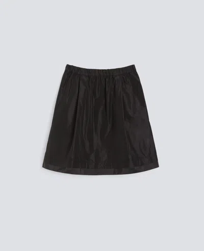 Aspesi Jupe Plissee En Polyester Technique In Black