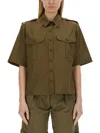 Aspesi Khaki Regular Solid Shirt In Brown
