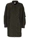 Aspesi Khaki Solid Mock Collar Jacket In Khaki