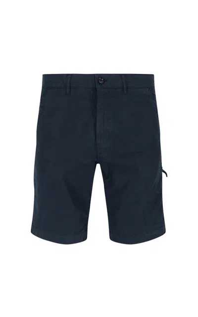 Aspesi Knee High Shorts In Blue