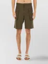 Aspesi Knee Length Bermuda Shorts With Flap Pockets