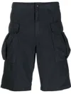 Aspesi Knee-length Cargo Shorts In Blau