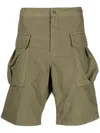 Aspesi Knee-length Cargo Shorts In Grün