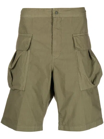 Aspesi Knee-length Cargo Shorts In Grün