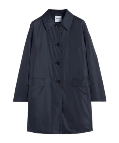 Aspesi Knee-length Coat In Blue