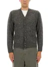 Aspesi Knitted Cardigan In Gray