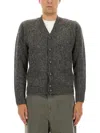 Aspesi Knitted Cardigan In Gray