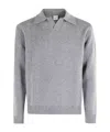 Aspesi Knitted Polo Shirt In Gray