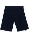 Aspesi Knitted Shorts In Blue