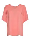 Aspesi Coral Cotton Silk Knit T-shirt