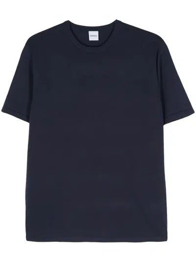 Aspesi Knitted T-shirt In Blue
