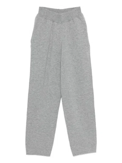 Aspesi Knitted Trousers In Gray