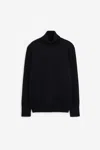 Aspesi Merino Wool Turtleneck Jumper In Black