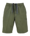 Aspesi Drawstring Bermuda Shorts In Green