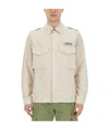 Aspesi Camicia Field Shirt In Tela Di Cotone - Naturale In White
