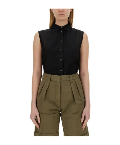 ASPESI ASPESI SLEEVELESS BLEND SHIRT