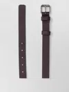 Aspesi Leather Belt Adjustable Length Multiple Holes In Brown