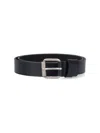 Aspesi Cintura Classica In Pelle - Nero In Black  