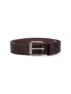 Aspesi Calfskin Buckle Belt In Brown