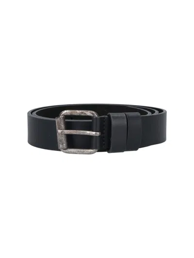 Aspesi Leather Belt In Brown