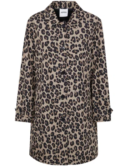 Aspesi Lemonade Windbreakers In Animal Print