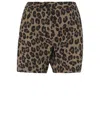 Aspesi Leopard-print Shorts In Brown