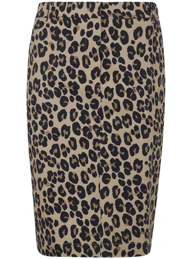 ASPESI ASPESI LEOPARD PRINT SKIRT