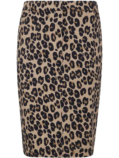 ASPESI LEOPARD-PRINT SKIRT