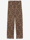 Aspesi Stretch Cotton Pants With Leopard Print