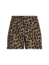 Aspesi Bermuda In Popeline Con Stampa Leopardo - Maculato