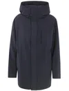 Aspesi Parka Liam Coat In Black Polyester In Black