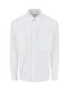 Aspesi White Button-down Shirt With Structured Collar In White